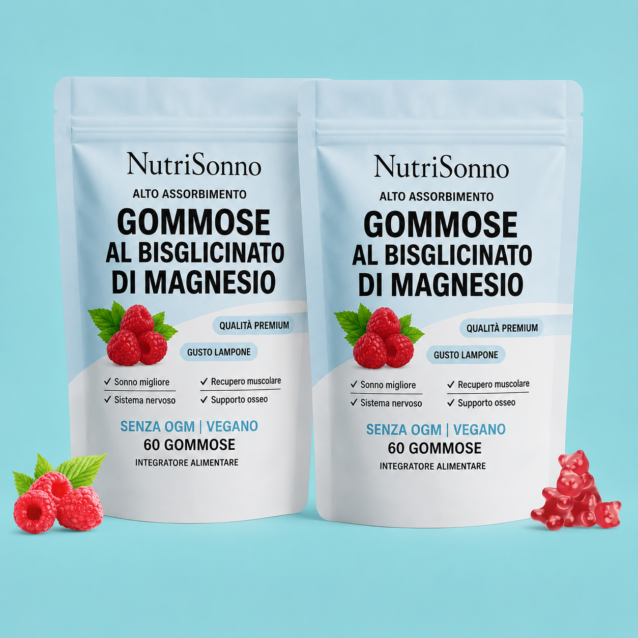 Gummies al Magnesio Bisglicinato NutriSonno